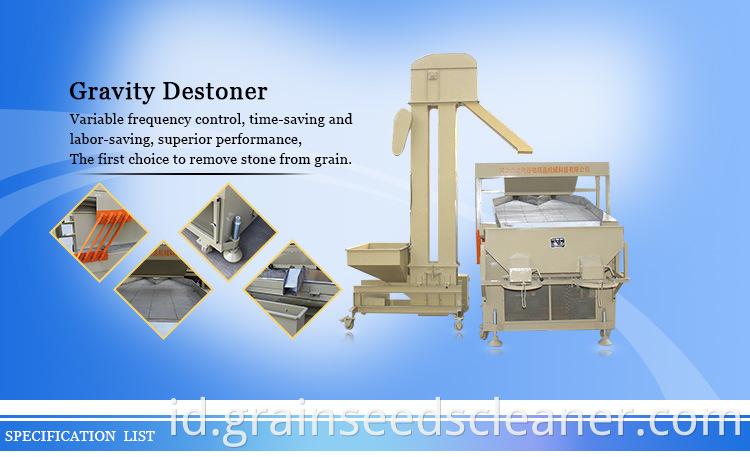 Grain Seed Cleaning Gravity Destoner Machine